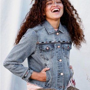 Matilda Jane Good Hart Denim Jacket XL Lone Star
